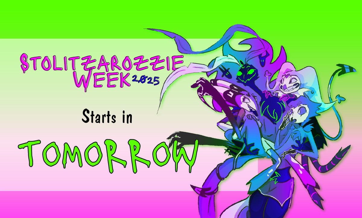 Stolitzarozzie Week 2025 starts TOMORROW!! 🔥🔥
Don't forget to tag #StolitzarozzieWeek2025 and mention the page so I can share all your beautiful works!

See you soon!