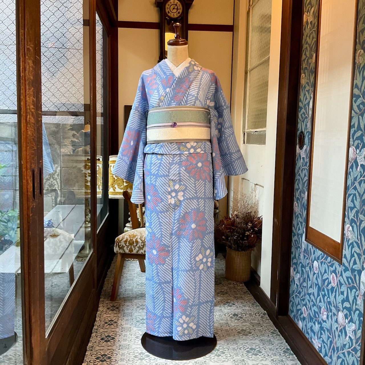 kopanプチプラ 即買い歓迎♪   　広襟仕立て　有松鳴海絞り kopanプチプラ 即買い歓迎♪ 様専用 広襟仕立て 有松鳴海絞り