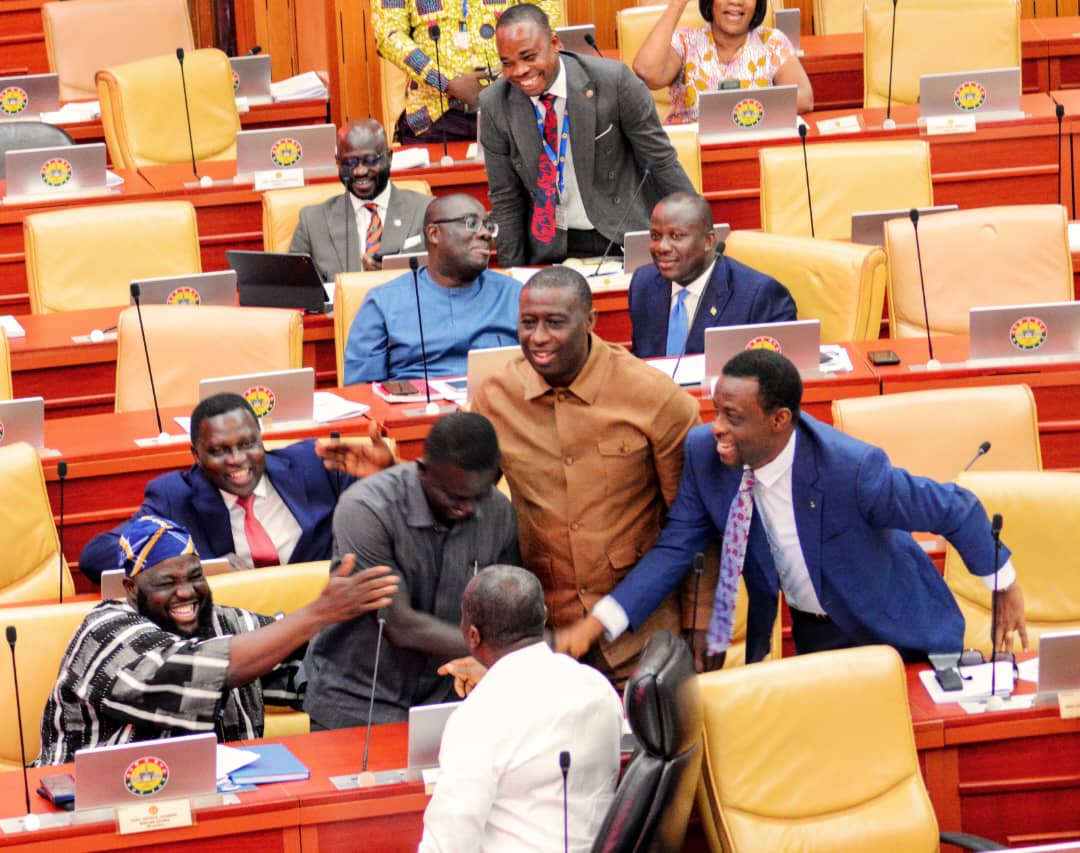 The Ghana we want! This very moment embodies nation-building: immense support and profound togetherness from my colleagues in the 9th Parliament. Humbled and energized to serve! 🇬🇭

#Okumkom 
#AhafoAnoSouthWest