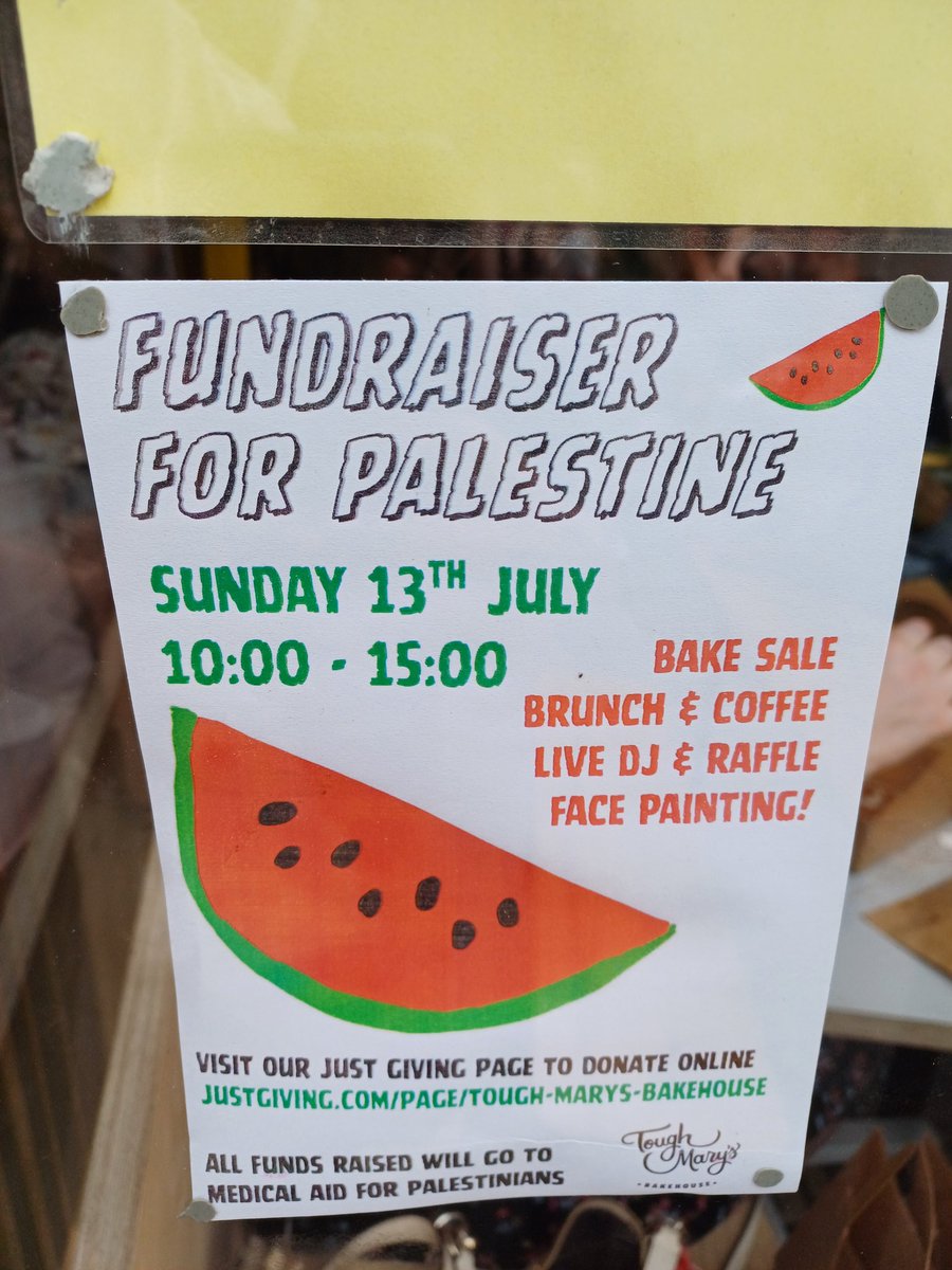 DarrenSimpson44's tweet image. Fundraiser for Palestine at @ToughMarys Bakery in Nottingham today.