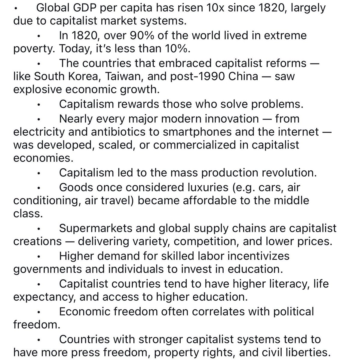 aluxcom's tweet image. Capitalism has brought the world out of poverty