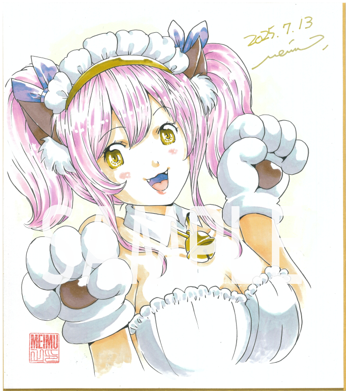 お台場ラブリーワールドⅢ展に参加します。
8月3日(土)に行うサイン会の見本練習をしました。
#gallery21daiba #ラブリーワールド