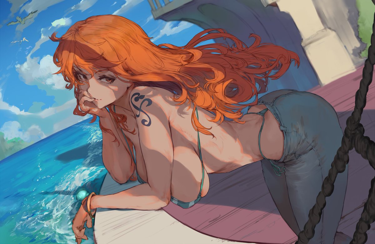 hentaiwaifu__'s tweet photo. Look a Nami 🧡 https://t.co/t7RvQUjLVj