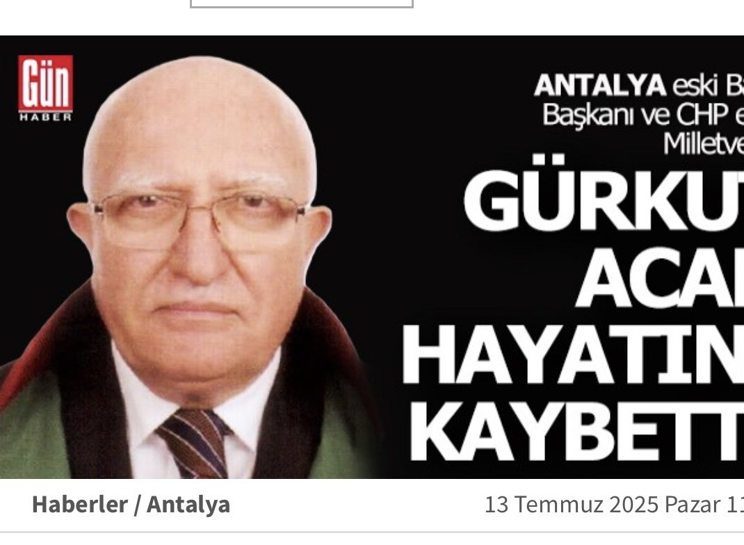 Gürkut abi yattığın yerde dinlen ve ışıklarda uyu…