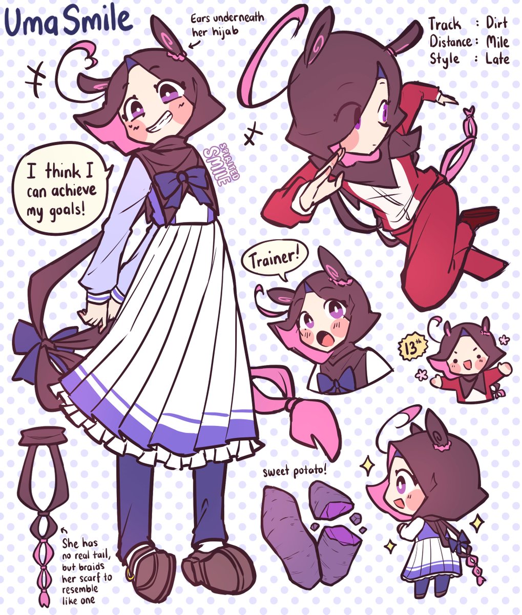 #spirited_smile #spirited_smile_art

More UmaSmile Art concept.
Would you train her-?