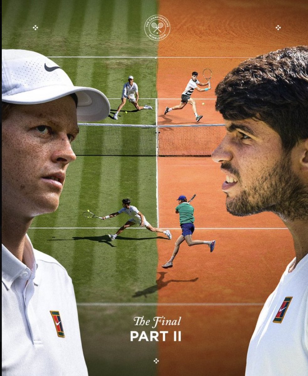 Pick Finale #Wimbledon  Sinner - Alcaraz ⚡️

🇮🇹 Sinner 1er Set 📉 1,80 
🇪🇸 +3,5 set 📉 1,45 
🇮🇹 Sinner ML 📉 2,11
🇪🇸 Alcaraz en live à 📉 3 minimum après la potentiel perte du premier set. 

#TeamParieur #Wimbledon2025