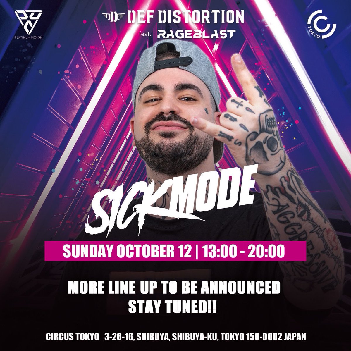 RAGEBLAST_EVENT's tweet image. 【チケット販売開始】

9/27 D-Sturb
10/11 TOZA
10/12 Sickmode

🎫 各イベントのチケット購入はこちらから
3公演それぞれのチケット購入ページをまとめました！
linktr.ee/defdistortion_…

さらに…
公式Tシャツ購入希望アンケートを実施🎽
是非チェックして下さい！

docs.google.com/forms/d/e/1FAI…