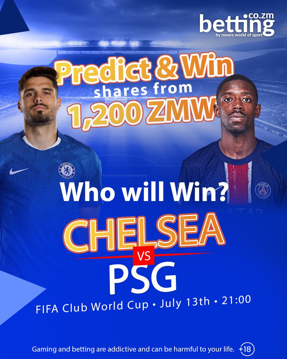 Predict &amp; Win - 1,200 ZMW

30 Winners
 Prize Pool 40 ZMW #freebet each

How to Participate:
1. Write your prediction
2. Share the post
3. Write your User ID
The winner will be announced 3 days after posting
1X2 Over/Under and other ideas
#MWOS #guessscore #predictscore #quiztime