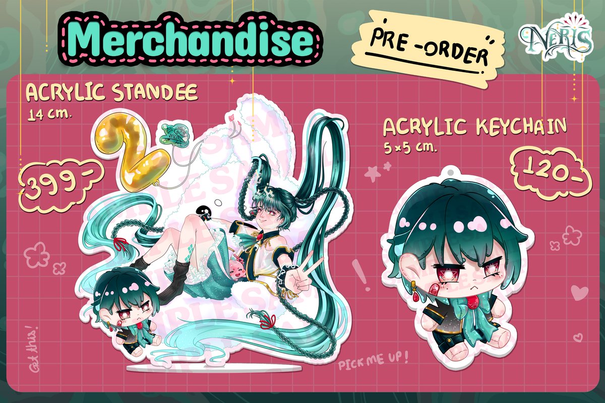 🐉🌊🔅【Neris 2nd Anniversary Merchandise】
เนลมาเปิดแผงขายสินค้าสุดจ๊าบครบรอบ 2 ปีคับ💚 ขอเชิญคุณส.ม.พ.ร.เลือกจับจ่ายตามอัธยาศัย ☺️🙏

🗓️Pre-Order : วันนี้ - 12 ส.ค.2025
💸หยิบเนลกลับบ้านได้ที่ > > forms.gle/p1c37kjLeEZrTN…
[สินค้าราคารวมค่าส่ง]

#VtuberTH  #Vtuber #TimeToNeris