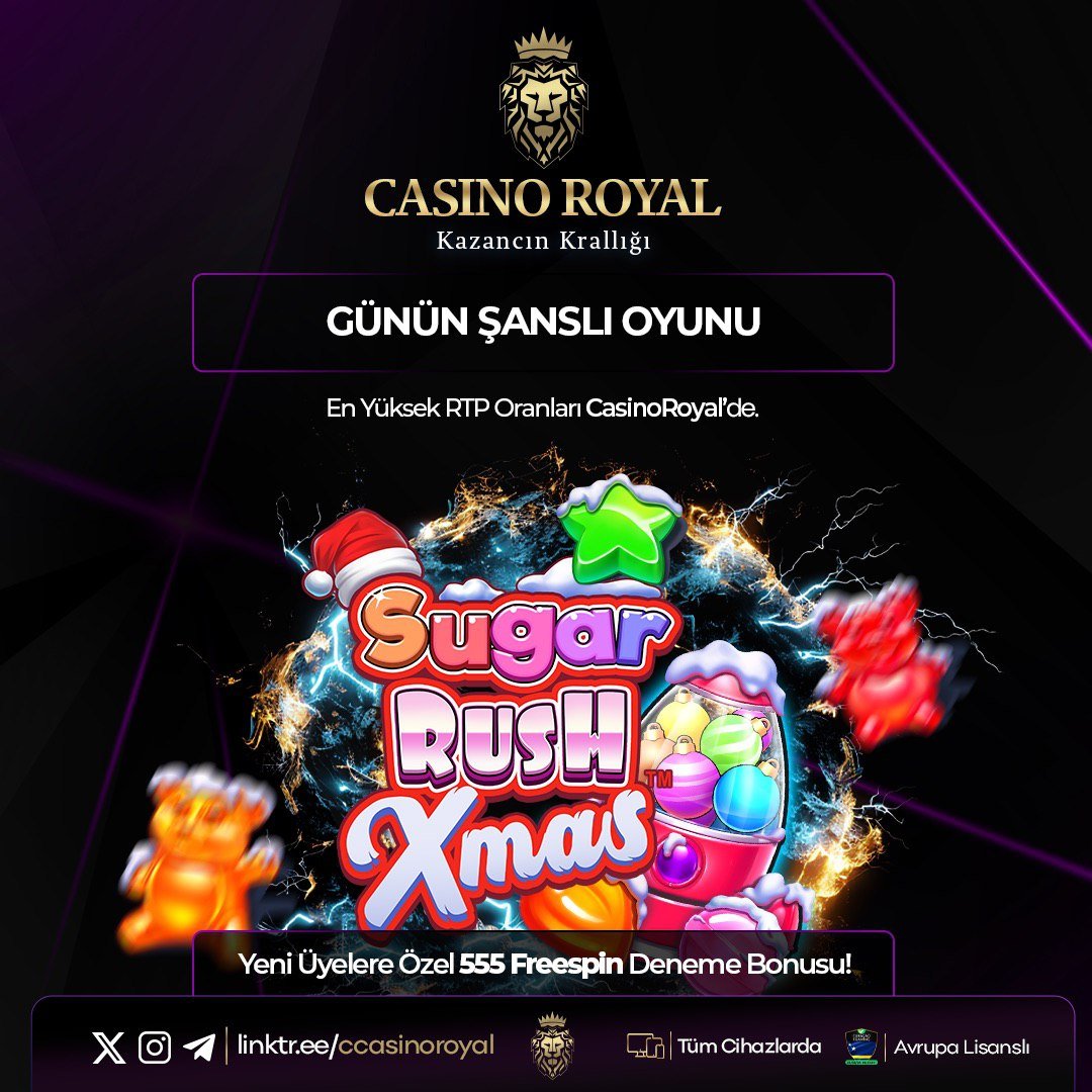 royalgiris's tweet photo. 🔥🔥CasinoRoyal'de Günün Oyunu ile keyif dolu anlar yaşayın! 🔥🔥
☄️Kazanma şansını yükselt, RTP oranlarıyla günün en çok kazandıran oyununu keşfet ☄️
🎰 SUGAR RUSH XMAS🎰
💥 PRAGMATIC PLAY💥
👑 https://t.co/cAjOEVy4Z3 https://t.co/YFpRSPn3Yv