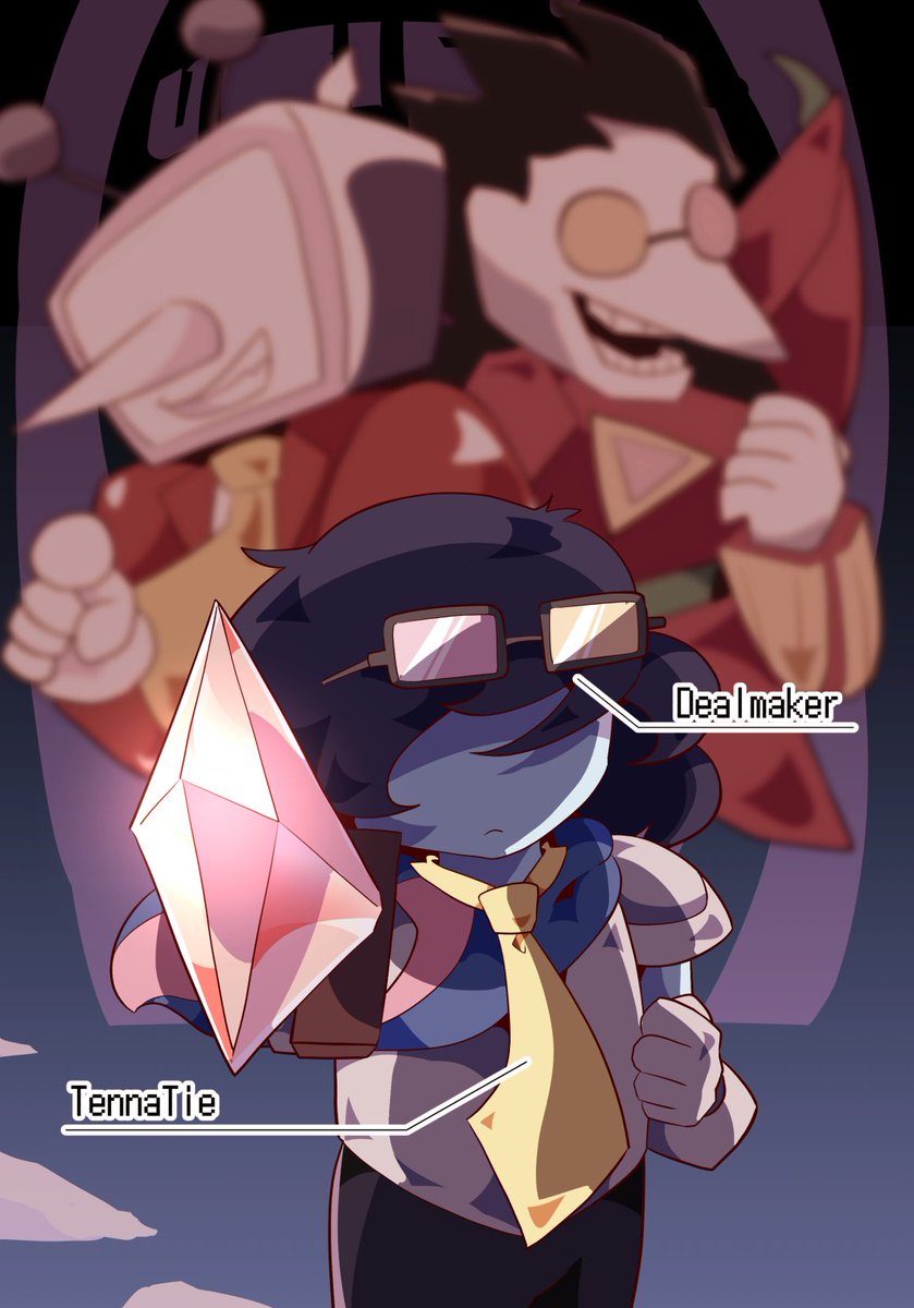 #deltarune #deltarunespoilers 騎士戦装備がトンチキ装備 