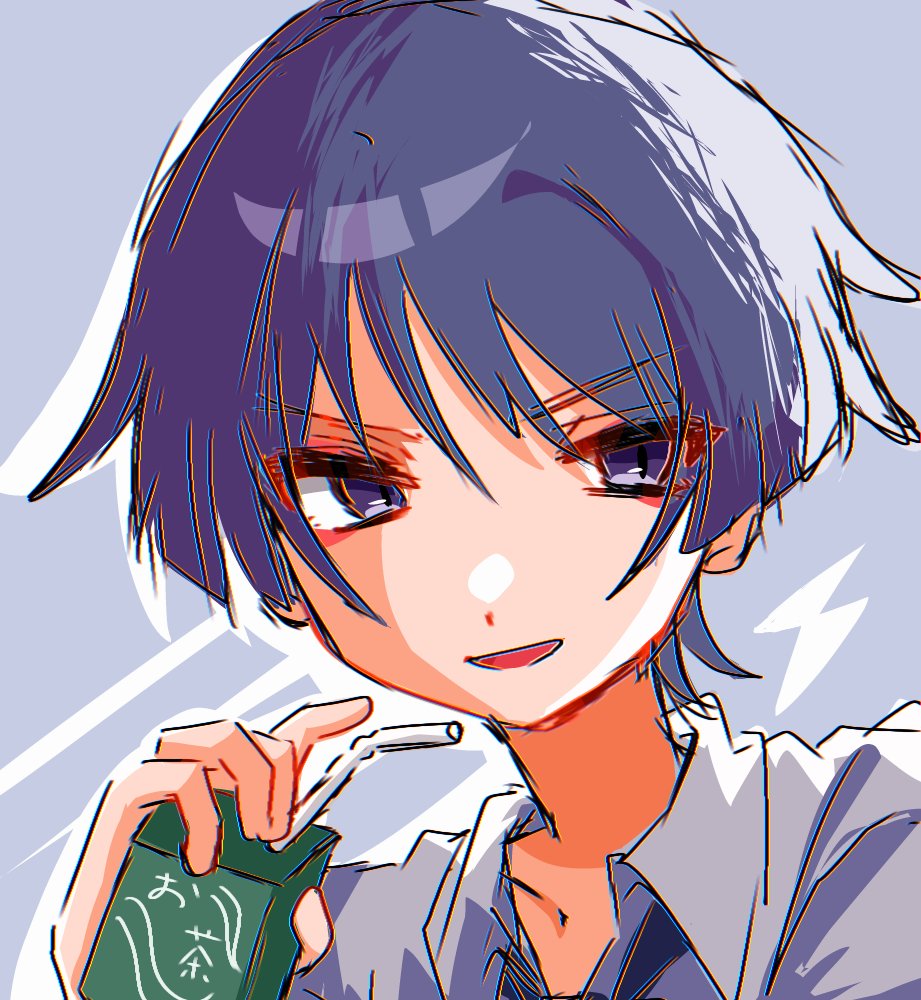 mosuke04_01's tweet image. 学パロ放浪者
＃原神　＃放浪者　#原神絵描きさんと繋がりたい