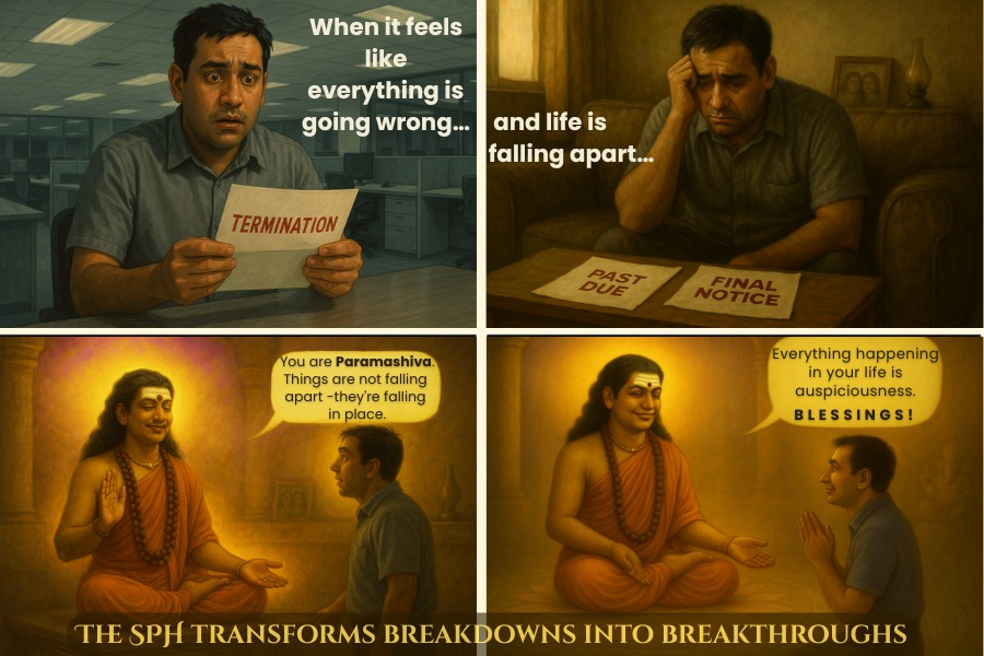SriNithyananda's tweet photo. 🕉️ “Nothing is falling apart… everything is only falling in place.”
— The SPH 🙏

Even your chaos is divine choreography — if seen through the eyes of Paramashiva.

💥 With the SPH reviving Sanatana Hindu Dharma and re-establishing KAILASA, we are being gifted not just answers… but superconscious breakthroughs. 🔱