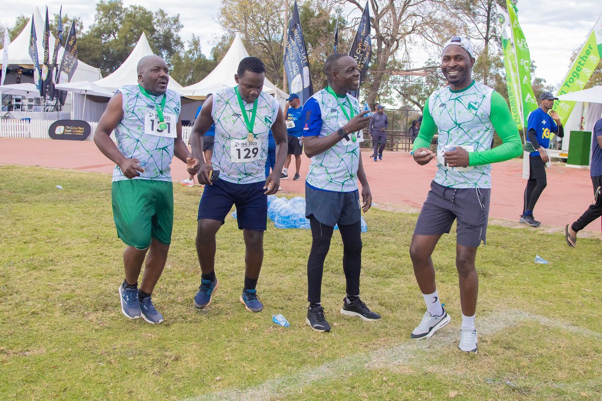 NedbankZimbabwe's tweet image. Day 2 of Interbank Games 2025: An early morning display of wit, endurance, and focus. Our marathon runners showed up and gave it their all!