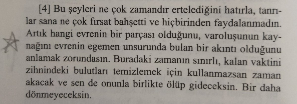 SultanE51546415's tweet image. Buradaki zamanın sınırlı...
.
.
.
Alıntı sayfa: Kendime Düşünceler
Marcus Aurelıus
#OkuyorumTartışıyorum🪶