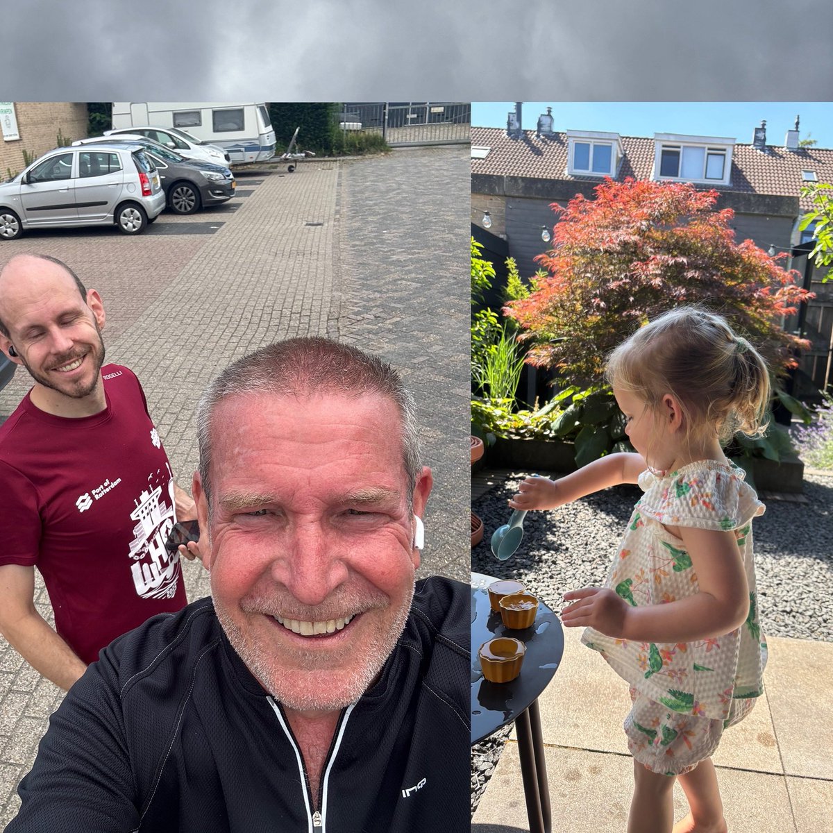 Gert1962's tweet image. Lekker rondje hardgelopen met mijn zoon op deze bewolkte zondagochtend. De 8,5 km gingen best goed, weer wat sneller dan vorige week. Natuurlijk nog even gespeeld met mijn geweldige kleindochter ☁️🏃‍♂️😄  @loopmaatjes #hartrevalidatie #running #runforfun #hardlopen @hardloopvriend