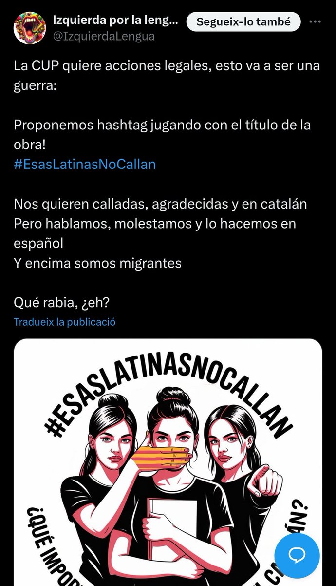 És curiós com s'han posat a lluitar agafant la mà de qui les deportaria ara mateix.