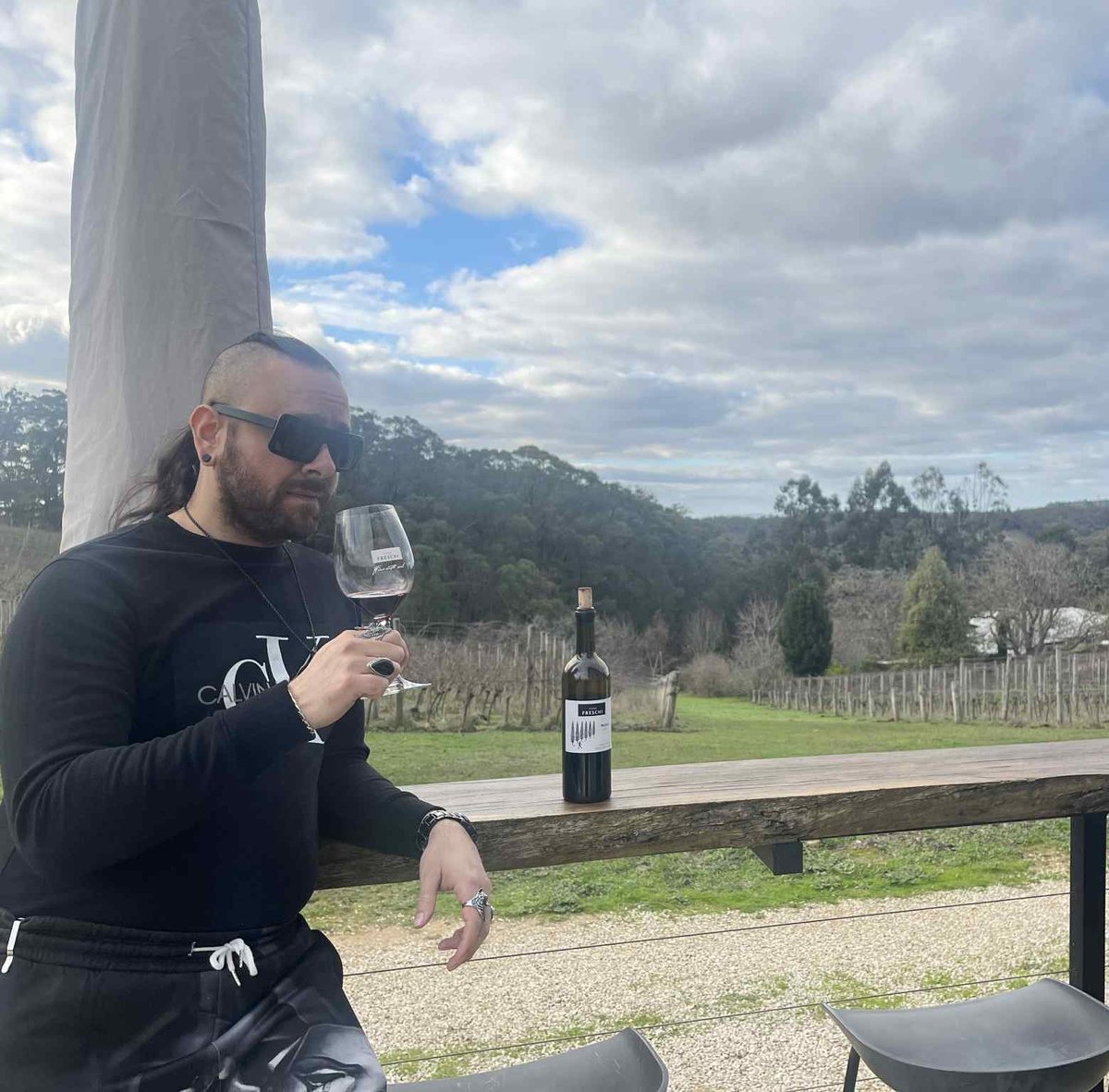 Enjoying a malbec @ casa freschi 7/12/2025. #fyp #wine #winelovers #malbec #business #entreprenuer #success