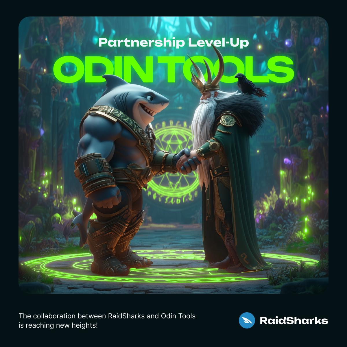 RaidSharks's tweet image. Partnership Level-Up: RaidSharks x Odin Tools
The collaboration between RaidSharks and @odincoinsol is reaching new heights! Here's how we're growing stronger together:
🔹 From RaidSharks:
• Running 24/7 banner + text ads for Odin Tools — with referral rewards for every…