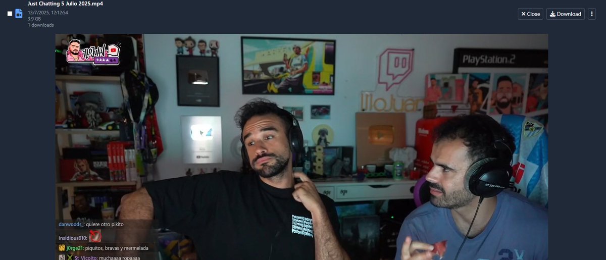 Por petición popular os he subido a un archivo público el Just Chatting borrado de Juan y Andrés 👍🏼

(enlace abajo) 🔗