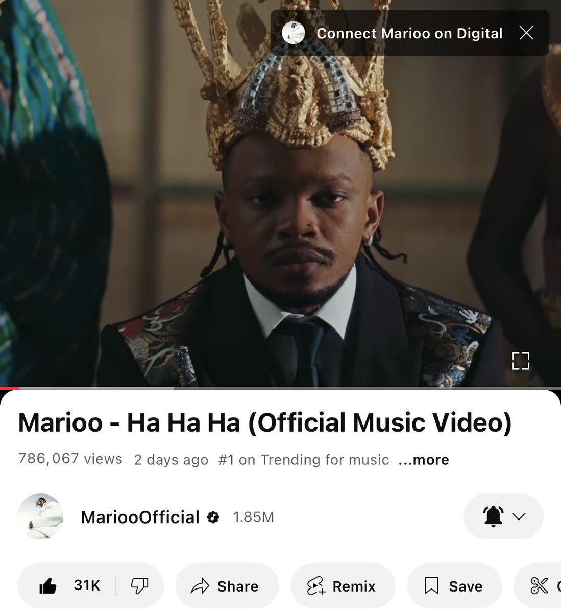 Kwenye Top Three ya wasaanii wenu wakali Tanzania Hakikisheni Marioo Yumo.!!🙌
