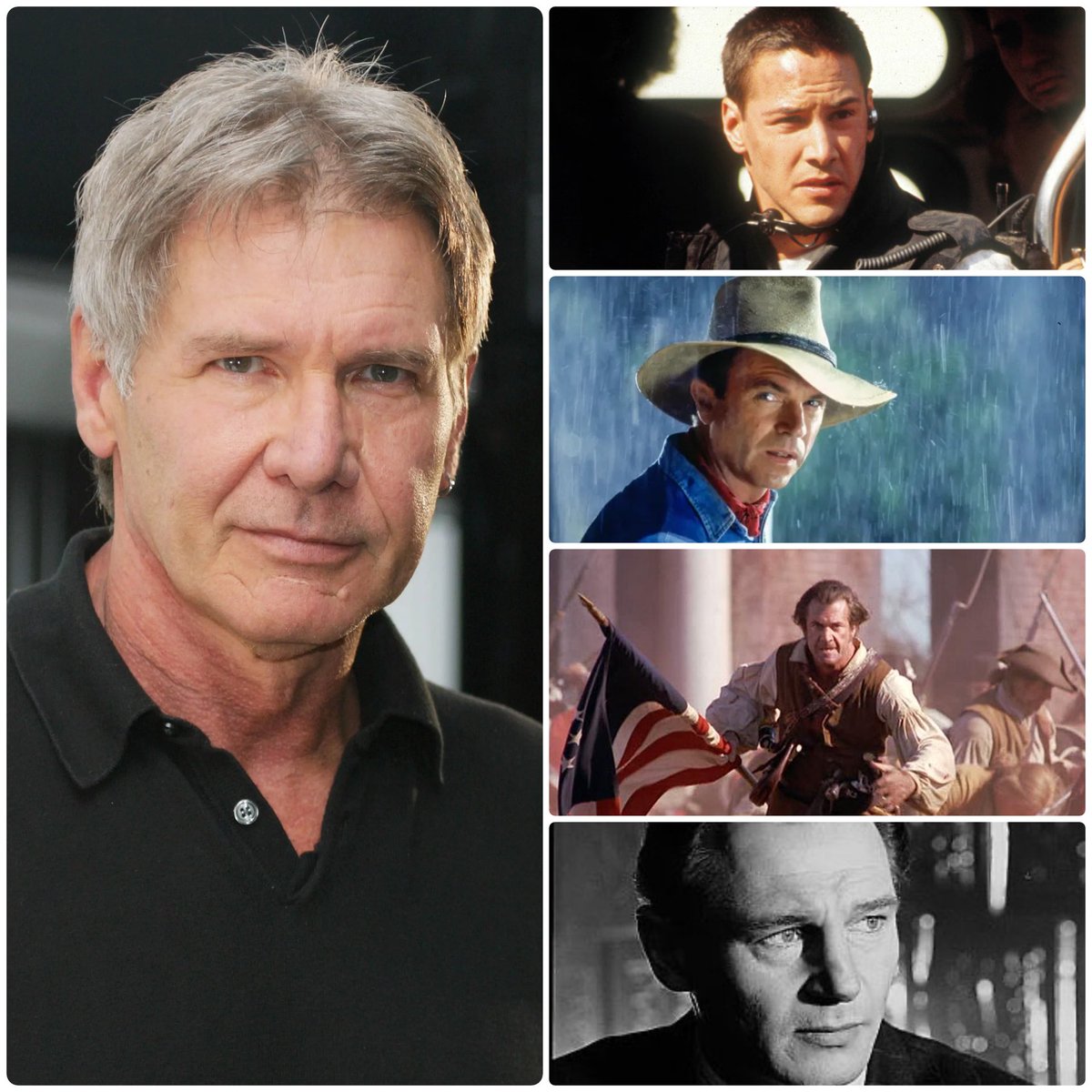 Harrison Ford was born on this day in 1942. He starred in some of the most iconic movies of the 80s and 90s. But did you know he reportedly turned down these…

Jack Traven in Speed
Dr. Grant in Jurassic Park
Benjamin Martin in The Patriot
Oskar Schindler in Schindler’s List