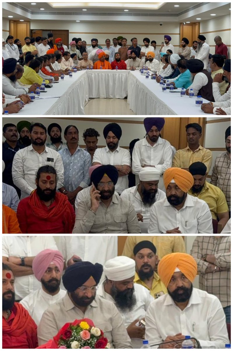 BalMalkitSingh's tweet image. State-level Aayojan Samiti Meeting held at Y.B. Chavan Auditorium  for the 350th Shahidi Shatabdi of Hind Di Chaddar Sri Guru Tegh Bahadur Ji
Joint efforts of Nanded &amp;amp; Nagpur Committees to ensure a historic Samagam.
#GuruTeghBahadurJi #350thShahidiShatabdi #SikhUnity #Maharashtra