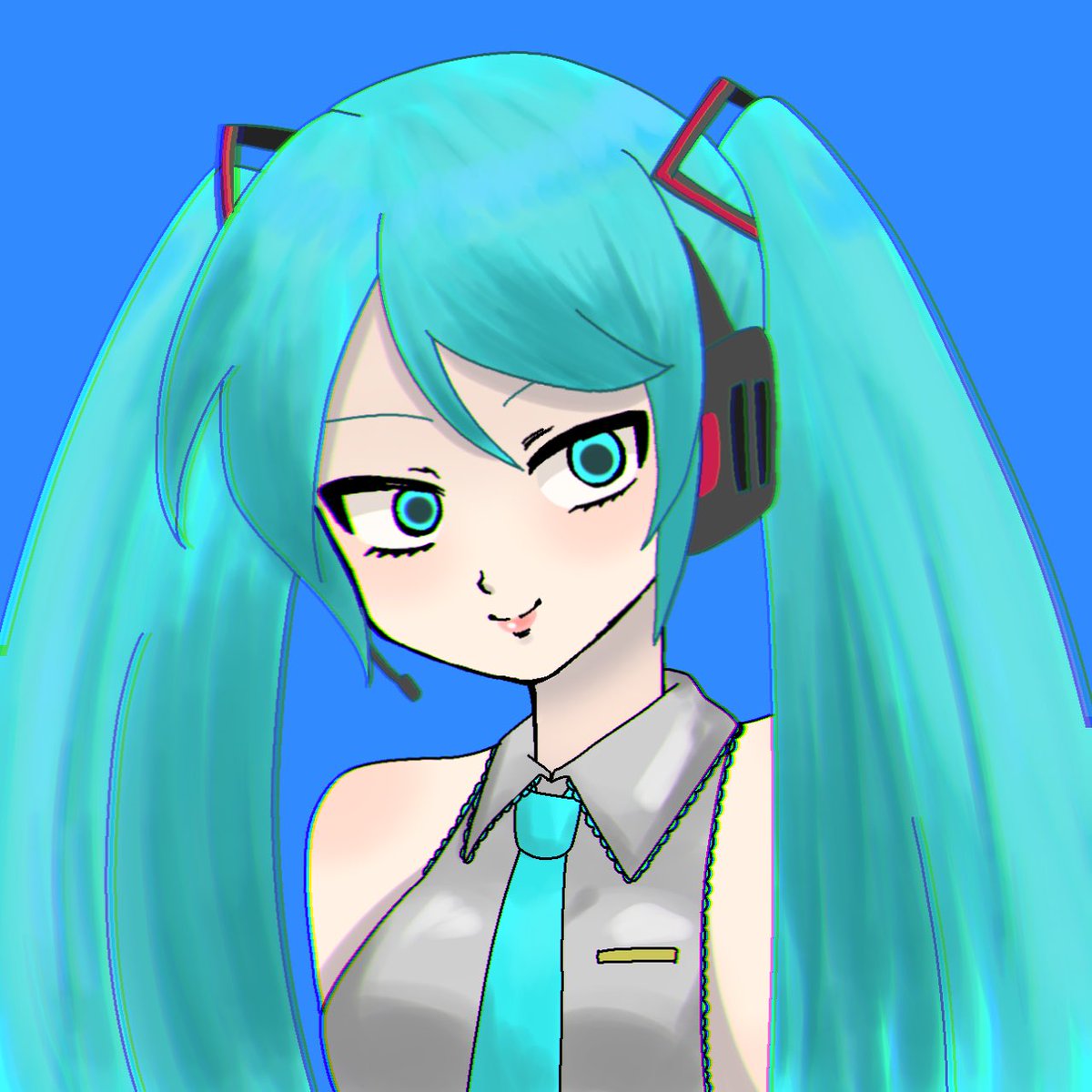 nagisasi_i's tweet image. 初音さん。
 #初音ミク #イラスト  #rkgk