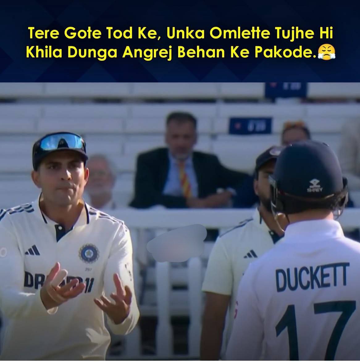 Aukat me Reh Grocery wale😤

#INDvsENGTest #INDvsENG #JaspritBumrah #Gill #jadeja #prince #KLRahul #RishabhPant #siraj #akashdeep #sundar #nkr #reddy