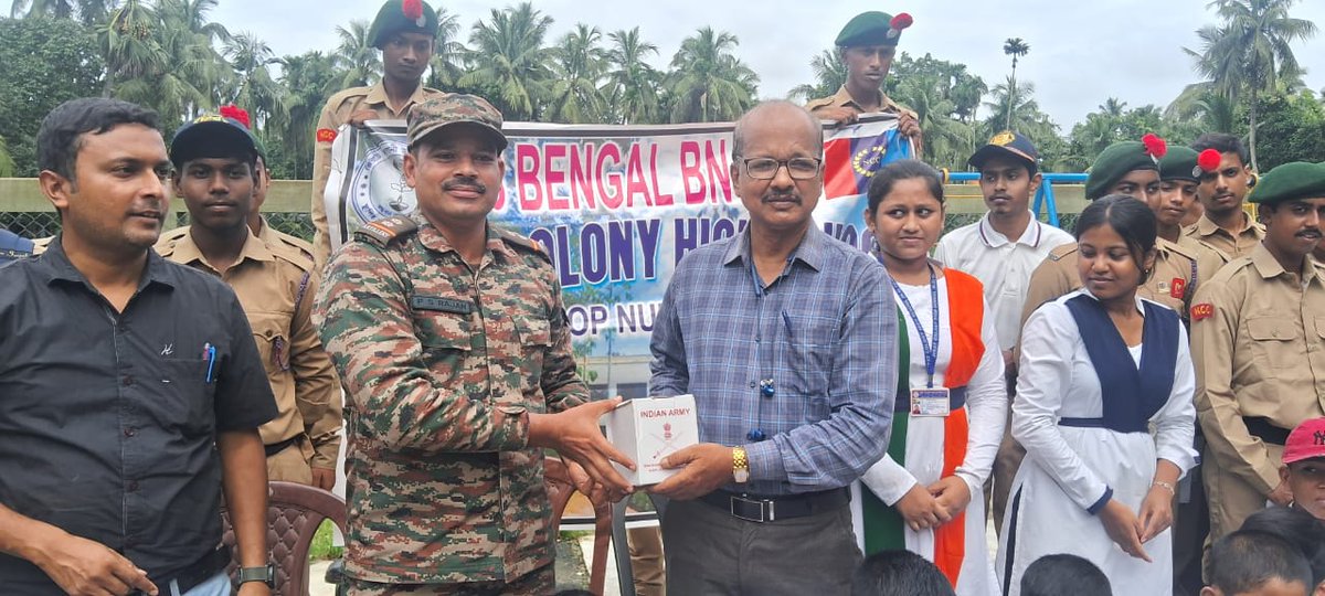 DIRECTORATERTG's tweet image. Guiding Aspirants, Building Futures: ARO Barrackpore’s Outreach at Hooghly
Jirat, West Bengal
Under the aegis of HQ Recruiting Zone Kolkata, ARO Barrackpore conducted an outreach session at Jirat Colony High School, Hooghly district, engaging 127 participants, including 124 NCC…