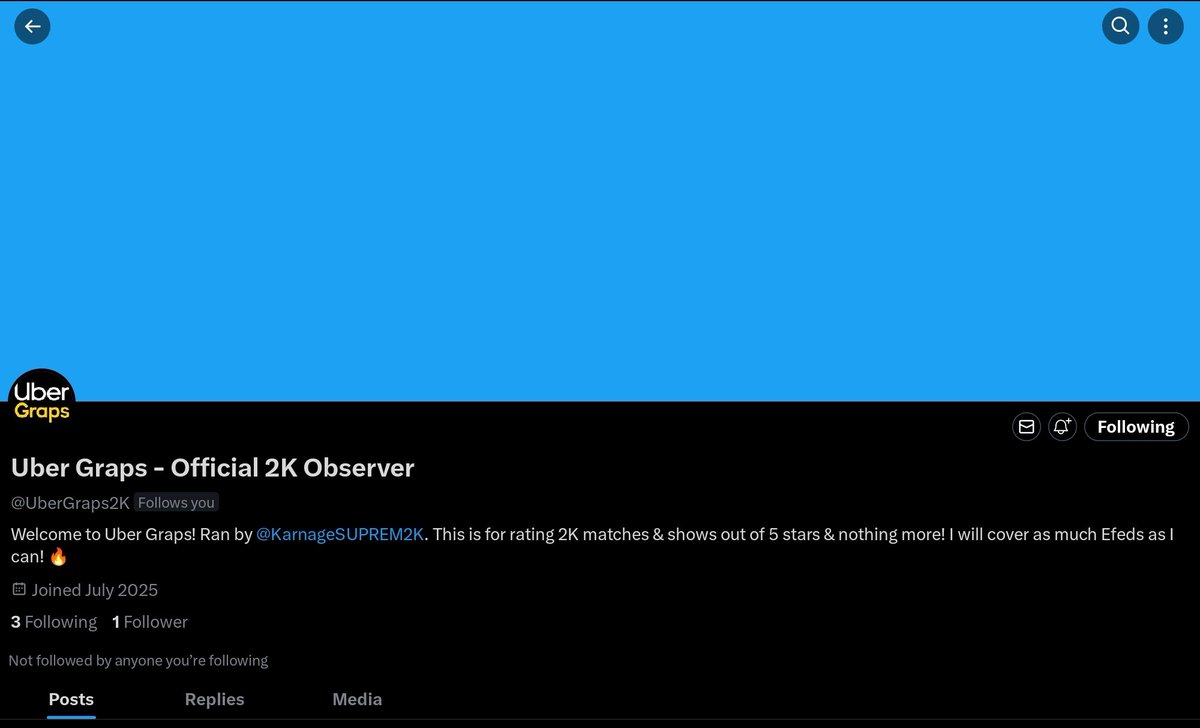 I have officially made the Uber Graps twitter! Please support and follow the twitter for my ratings of stars on matches and full shows! 🔥🔥🔥
x.com/UberGraps2K?t=…