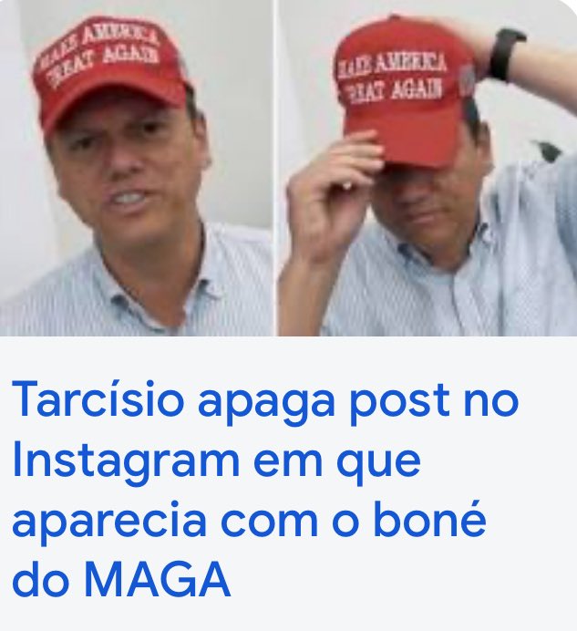 Bom domingo, menos pra covarde que posta foto com o boné do Trump e depois apaga pra tentar se livrar da pecha de LESA PÁTRIA. Não adianta, é TRAIDOR DA NAÇÃO e pronto.