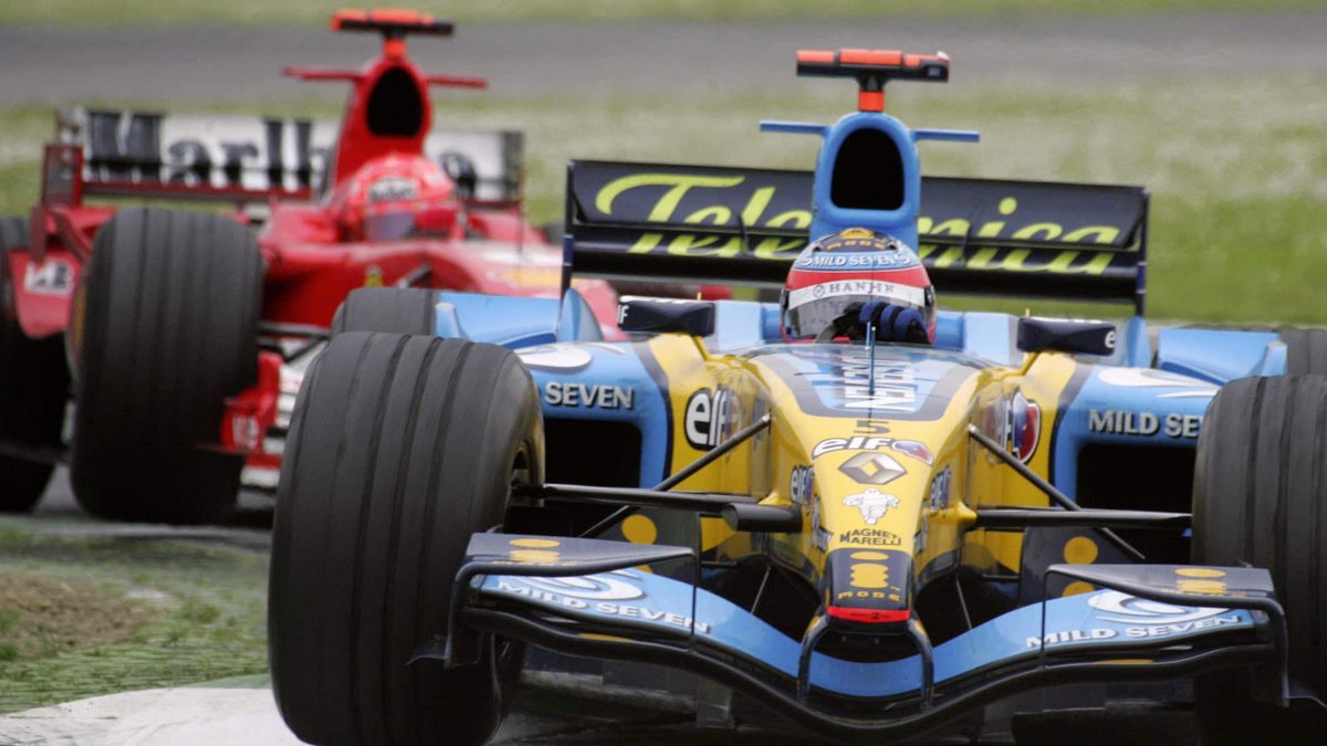 F1_Land's tweet photo. Race of the Day 🏁
San Marino Grand Prix (2005) - Imola

🥇 1st: Fernando Alonso
🥈 2nd: Michael Schumacher
🥉 3rd: Alexander Wurz

No summary available. https://t.co/qVXvKk8Yk0