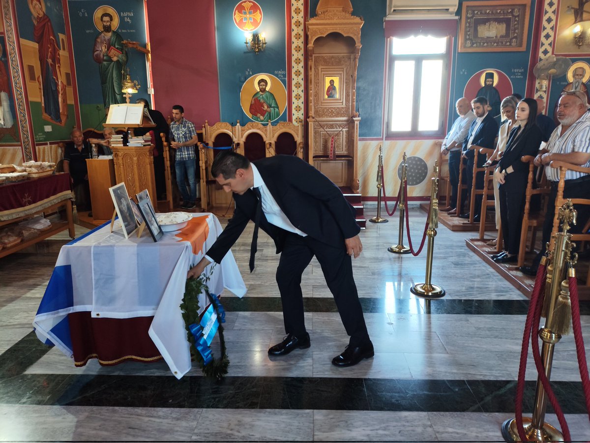 MichaelDamianos's tweet image. Τιμήσαμε σήμερα με σεβασμό και βαθιά συγκίνηση τους ήρωες, αγνοούμενους και θύματα της κατεχόμενης Κοινότητας Ποταμού του Κάμπου, στον Μούτταλο.

Πέντε νέοι άνδρες, πέντε ζωές θυσίας, πέντε οικογένειες που κρατούν ζωντανή την ιστορική μας μνήμη.

Η τραγωδία της Κύπρου παραμένει…