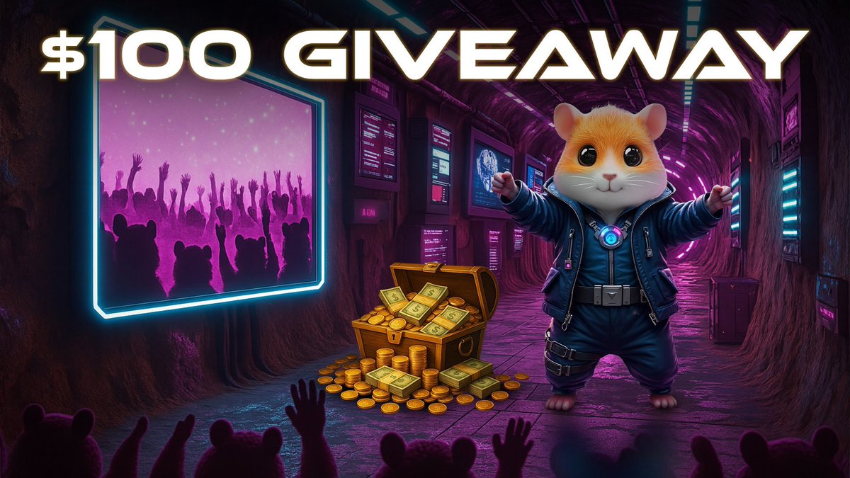 $100 Giveaway 

✅ Like &amp; RT
✅ Follow <a href="/hamieunchained/">The Hamieverse</a>
✅ Comment on their pinned tweet

WAGMI 🛠️🐹

⏳ 24 hours only!