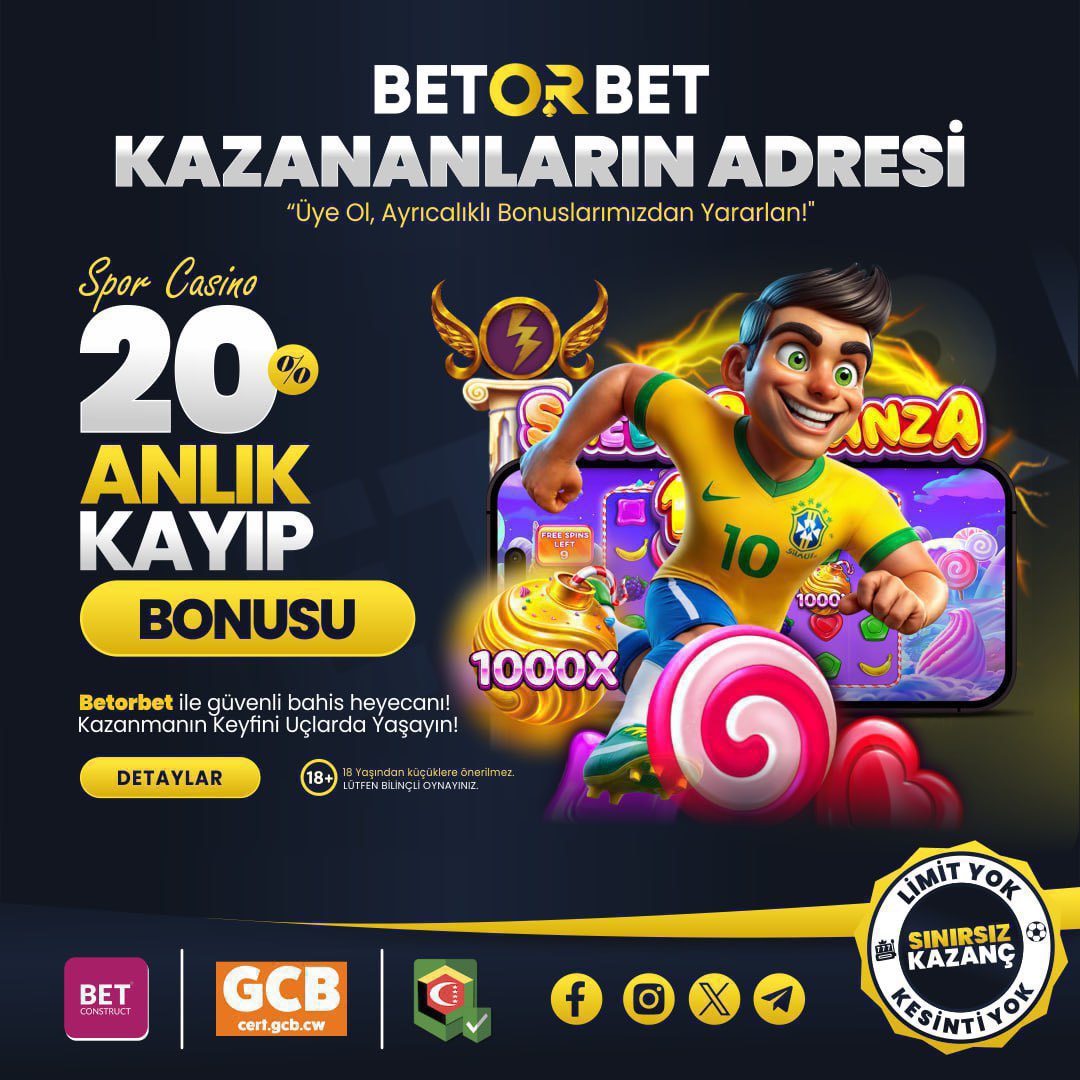 🎁HER KAYBINDA BETORBET YANINDA

🚀%20 ANLIK KAYIP BONUSU

✨YENİ KAZANÇLI BAŞLANGIÇLAR İÇİN ARAMIZA KATILMAYI UNUTMA

📲GÜNCEL GİRİŞ
rebrand.ly/betorbet