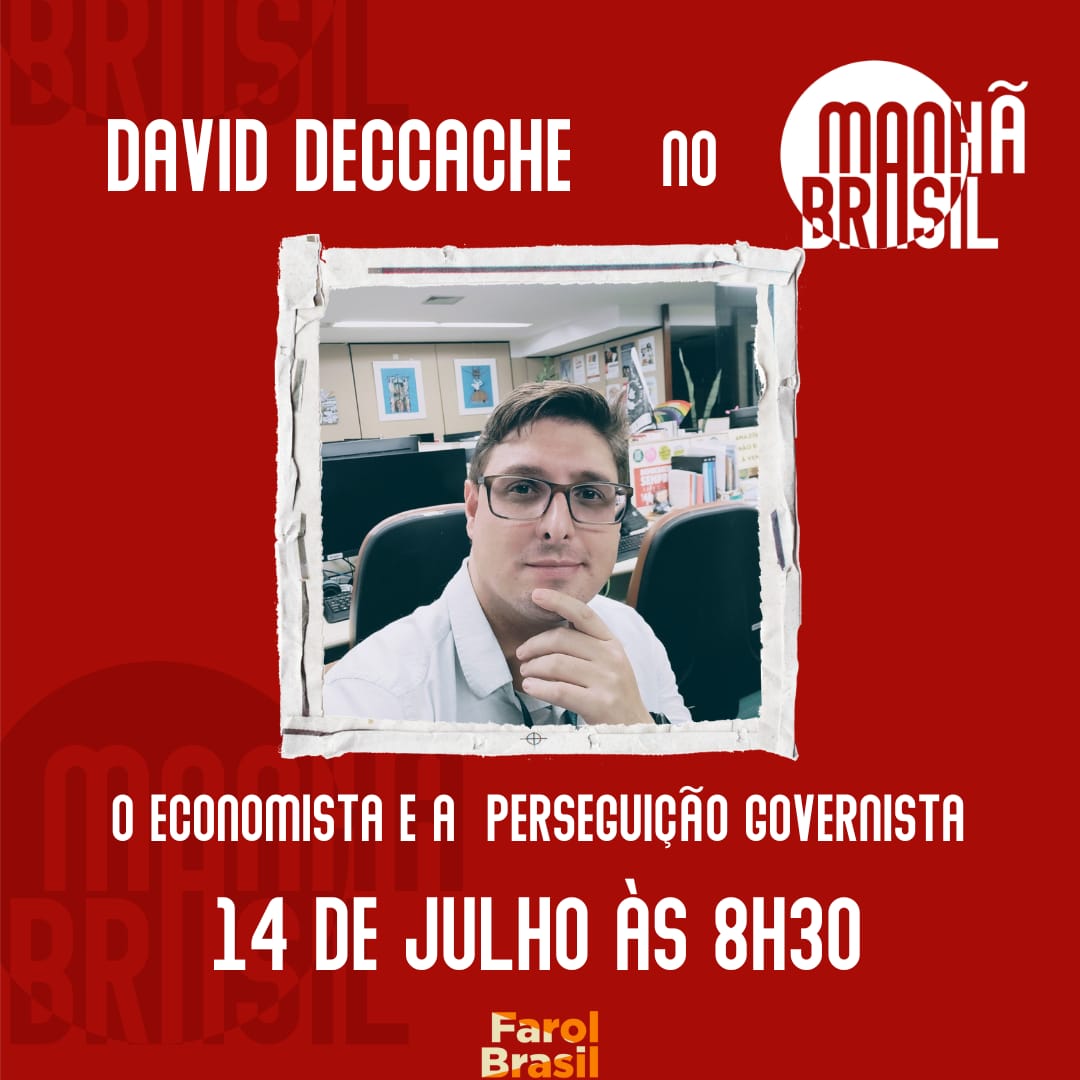 Dois convidados de combate e resistência no Manhã Brasil desta segunda. A banda Sophia Chablau e Uma Enorme Perda de Tempo, censurada pelos sionistas da Prefeitura de SP. E David Deccache,  perseguido e alvo de agressões do campo  governista-progressista. Juntos!