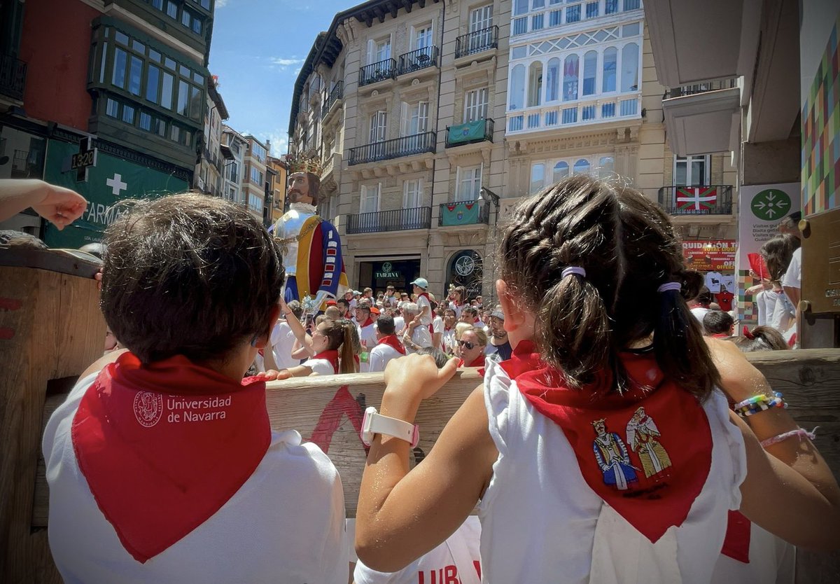 Las mañanas con niños en San Fermín son de lo mejor que hay en las fiestas! #Sanfermines2025