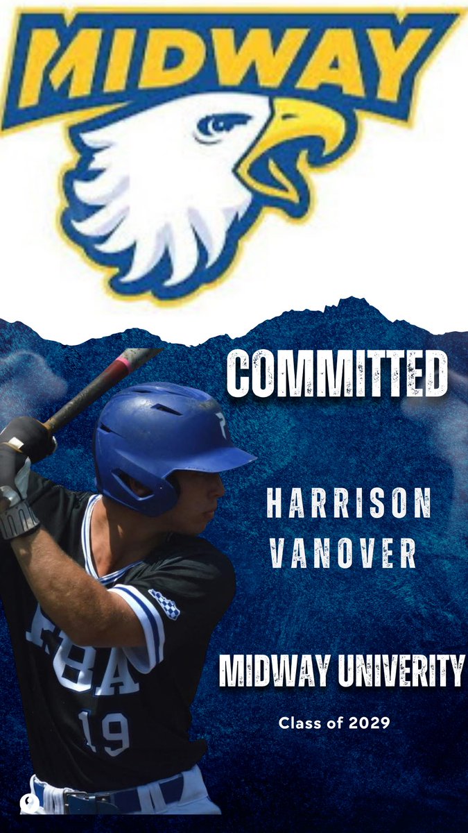 KBA Prime Baseball (@kbaprime) on Twitter photo 🚨🚨🚨 Another one off the board!! 🚨🚨🚨🚨
Congrats to <a href="/HarrisonVanove3/">Harrison Vanover</a> on his commitment to further his education and play at the next level at <a href="/MidwayUBaseball/">Midway University Eagles Baseball</a> ! We couldn’t be more proud of him.
Harrison has been an integral part of his teams at every level! From 🚨🚨🚨 Another one off the board!! 🚨🚨🚨🚨
Congrats to <a href="/HarrisonVanove3/">Harrison Vanover</a> on his commitment to further his education and play at the next level at <a href="/MidwayUBaseball/">Midway University Eagles Baseball</a> ! We couldn’t be more proud of him.
Harrison has been an integral part of his teams at every level! From