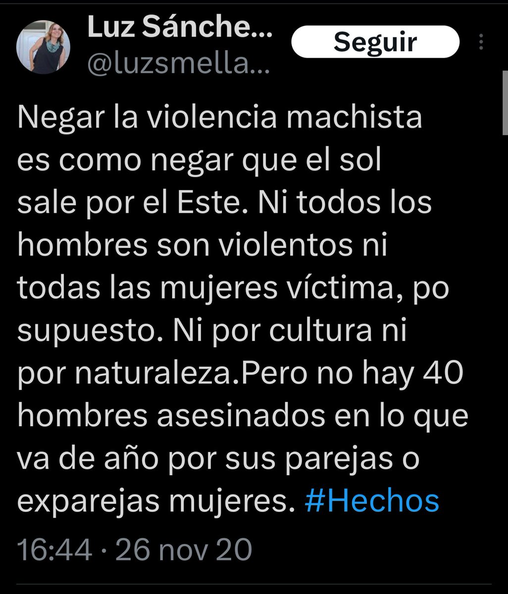 Rosa Villapostín Parodia (@rosavillapostin) on Twitter photo <a href="/luzsmellado/">Luz Sánchez-Mellado 🇪🇦🏳️🌈</a> Negar la delincuencia marroquí es como negar que el sol sale por el Este. Ni todos los marroquíes son violentos ni todos los españoles víctimas, por supuesto Pero no hay 40 marroquíes asesinados ni violados en lo que va de año por españoles. #Hechos <a href="/luzsmellado/">Luz Sánchez-Mellado 🇪🇦🏳️🌈</a> Negar la delincuencia marroquí es como negar que el sol sale por el Este. Ni todos los marroquíes son violentos ni todos los españoles víctimas, por supuesto Pero no hay 40 marroquíes asesinados ni violados en lo que va de año por españoles. #Hechos