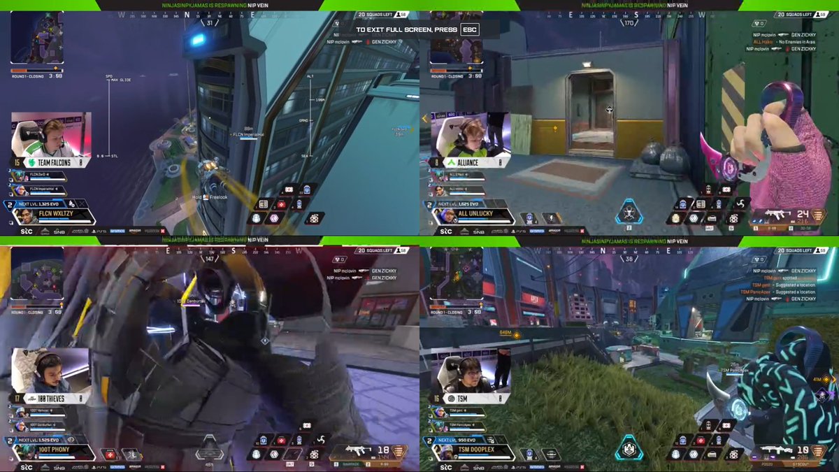 Dashboarrd's tweet image. The only way to watch the Apex EWC Finals