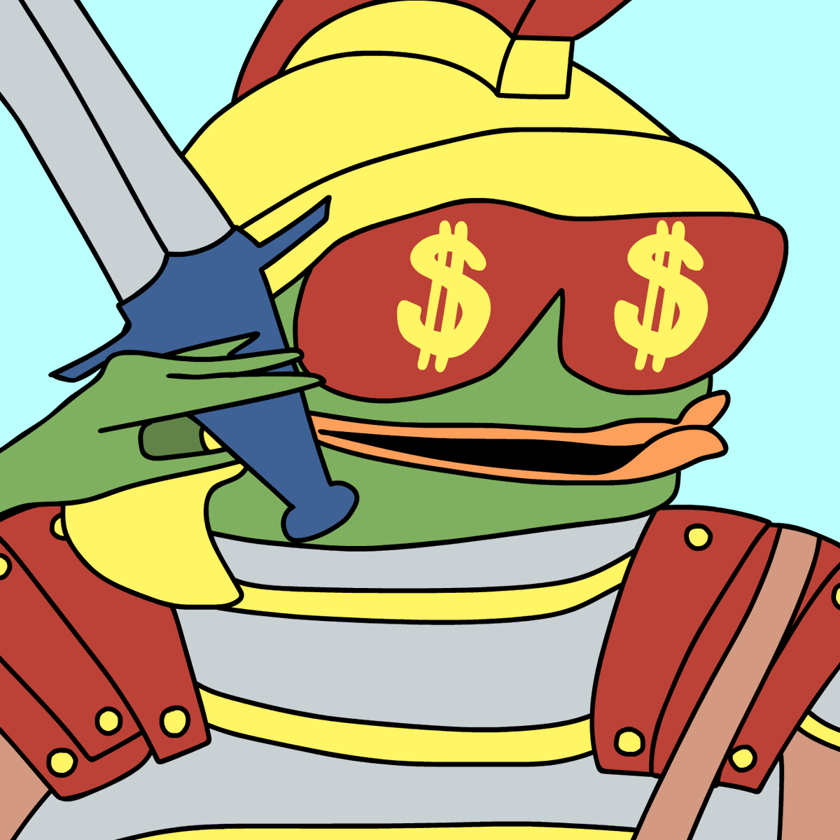 WEPEToken's tweet image. Shoutout to my Spartan Army fam. Special 1/1 NFT will be included in the drop. 🐸 ⚔️