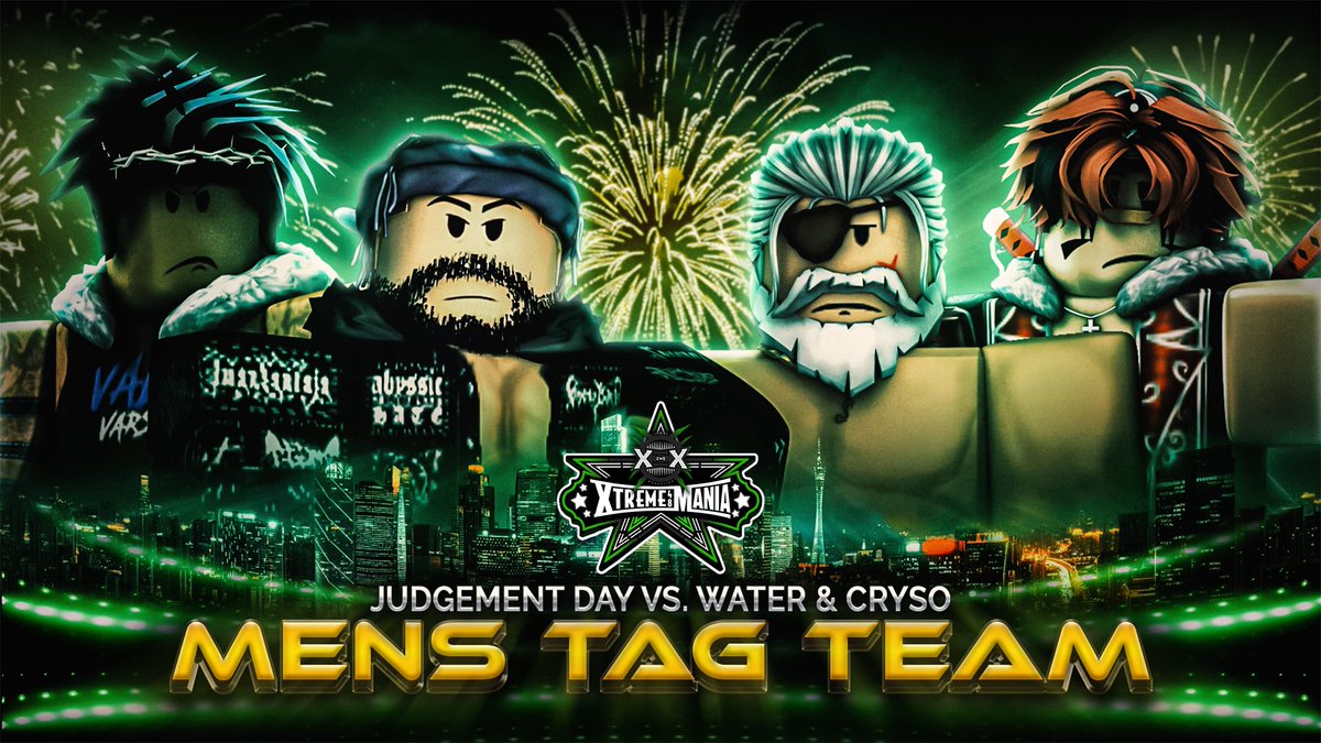 ❇️ 7/19/25 - XtremeMania XLVIII ❇️

TAG TEAM CHAMPIONSHIPS

On July 19th, The Judgment Day’s very own <a href="/konekshunfan28/">valk varsity</a> &amp; <a href="/Sloppygunner/">Sloppygunner</a> gets their final opportunities to dethrone the Tag Champions <a href="/wortuhh/">water</a> &amp; <a href="/UnstableCryso/">UC</a>!

Who will walk out as your TAG TEAM CHAMPIONS?!