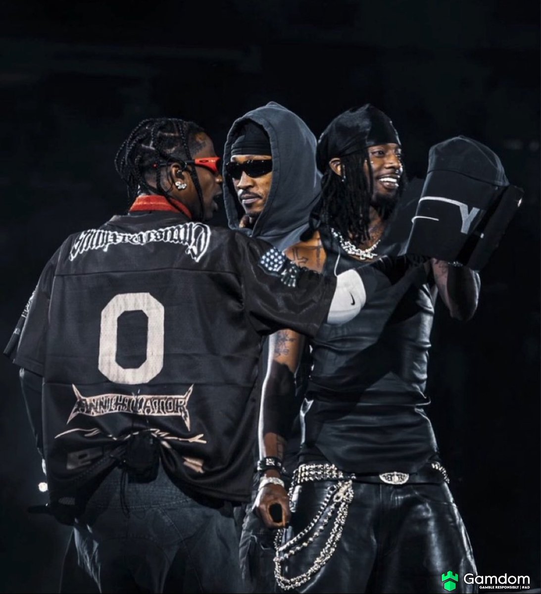 FUTURE, TRAVIS SCOTT &amp; PLAYBOI CARTI 3/3

TYPE SHIT
CHARGE DEM HOES A FEE
WHERE WAS YOU