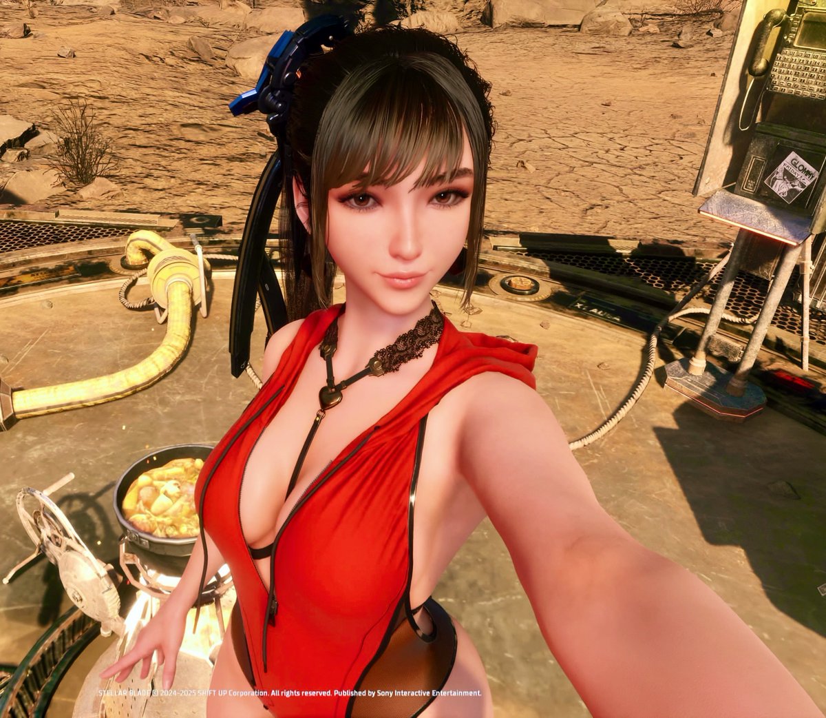 Midsummer Redhood selfie. ✨📸

#StellarBlade #Eve #StellarBladeFans #SelfieSunday #PhotoMode #VirtualPhotography