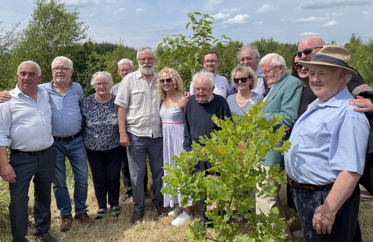 The Crann na Saoirse we planted today is in memory of those Mayo republicans who over generations gave their lives for Irish Freedom, including Jack McNeela, Michael Gaughan &amp; Frank Stagg who died on Hunger Strike. 
24 August the annual hunger strike march will take in Belfast