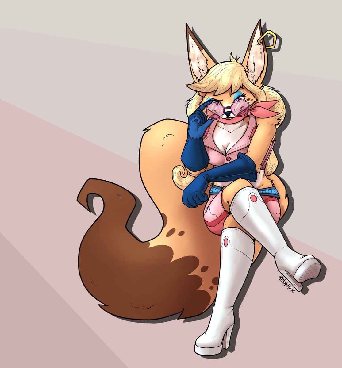 Birthday gift for <a href="/jazzy_batty/">Jazzy Batty (COMMISSIONS CLOSED)</a> \o/ Addy is the foxiest gal around!