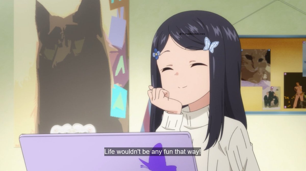 TheseAnimeLines's tweet image. All I need is enough money for an enjoyable life. For our happiness. The point of living isn't to hoard money. Life wouldn't be fun that way!
~ Yamano Mitsuha || Saving 80,000 Gold in Another World for My Retirement
#AniTwt