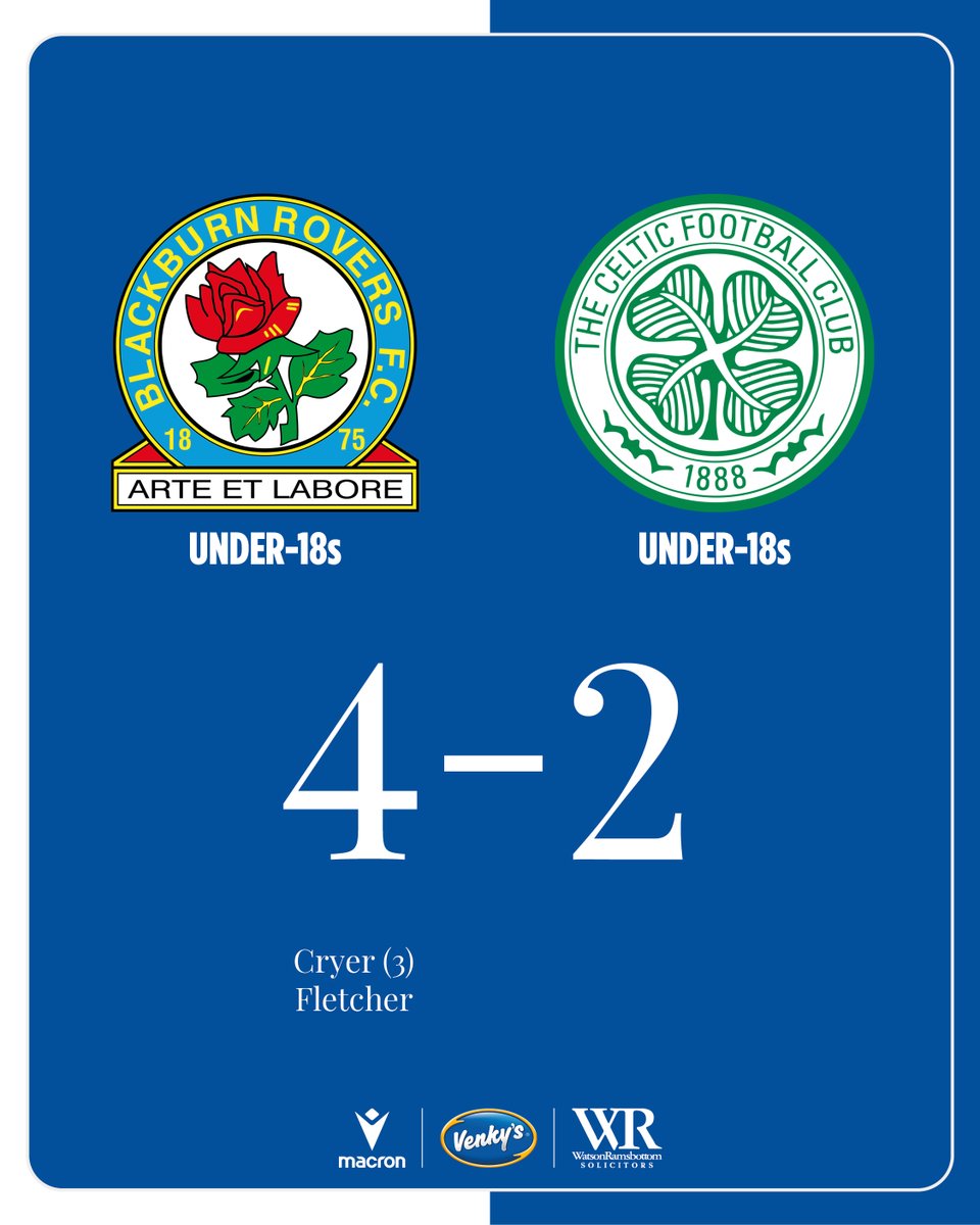 <a href="/harrisonwoody11/">Harrison Wood</a> 📰 #Rovers Under-18s also got their pre-season off to a winning start over Celtic. 

⚽️ Tom Cryer took home the match ball with Charlie Fletcher getting his name on the scoresheet as well 🙌

#RoversAcademy 🌹