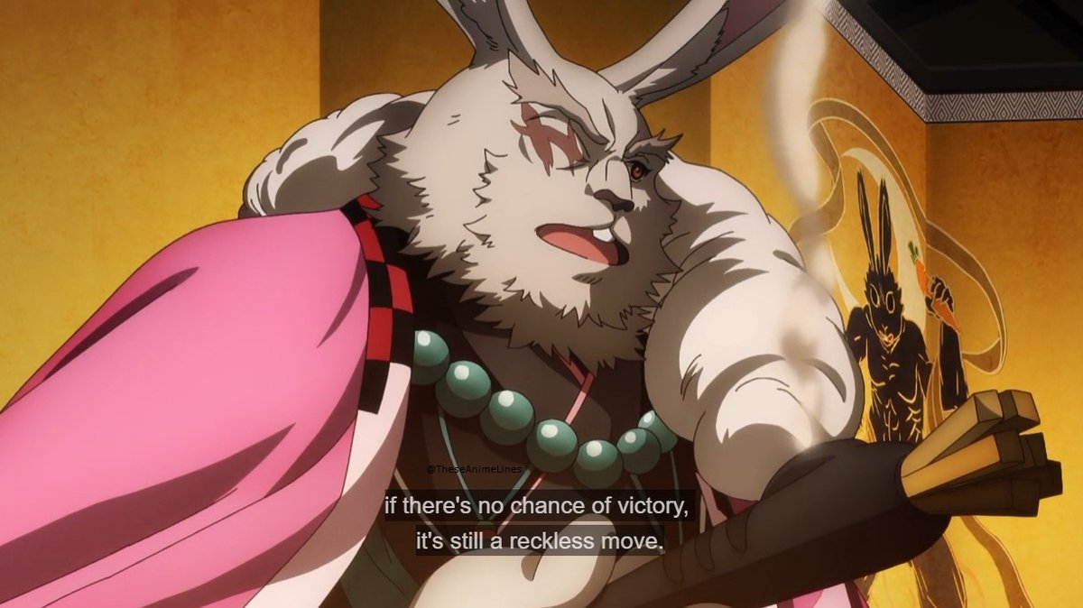 TheseAnimeLines's tweet image. No matter what lengths you go to, if there's no chance of victory, it's still a reckless move.
~ Vysache || Shangri La Frontier
#AniTwt